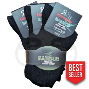 Chaussettes sans élastique Bambou Homme Femme - 3 Paires