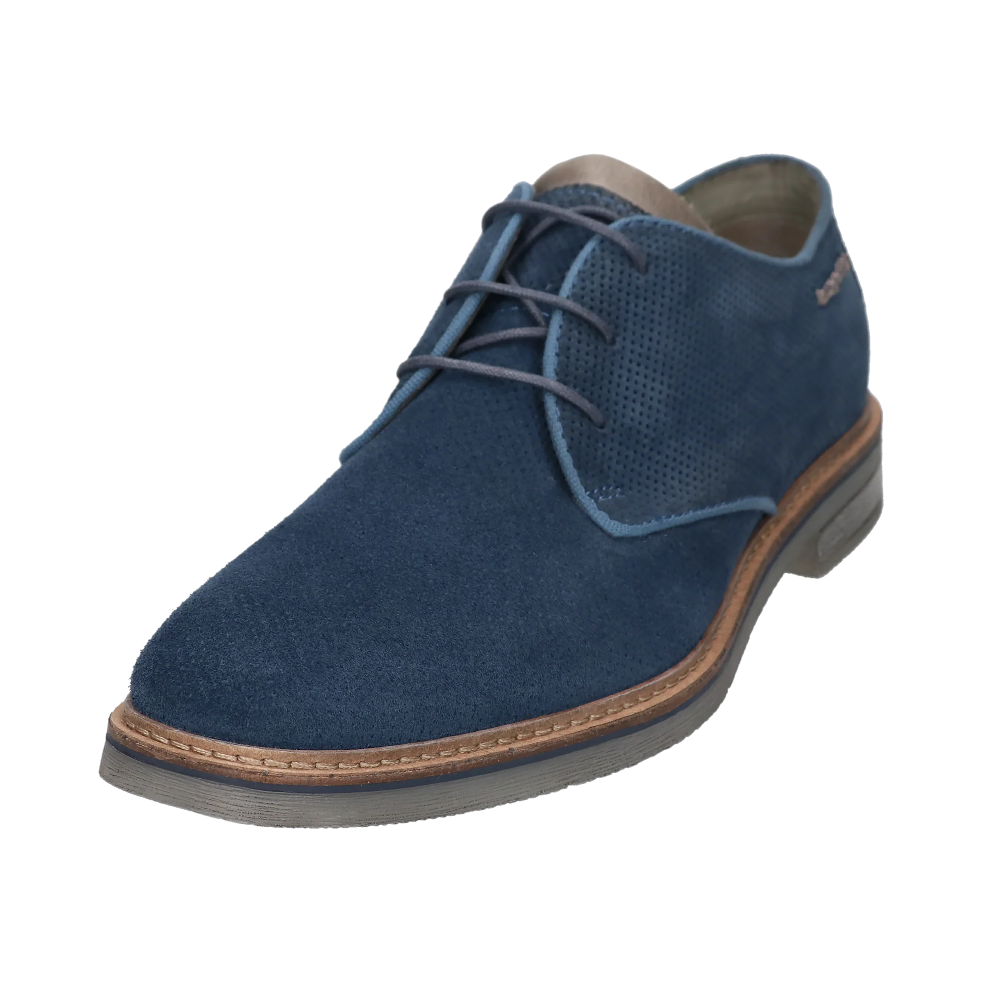 Leder Business Schnürer hellblau – Image 2