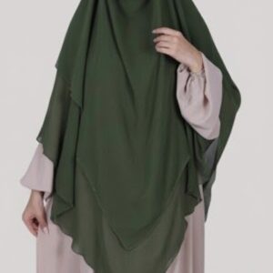 Khimar 3 Voiles Kaki