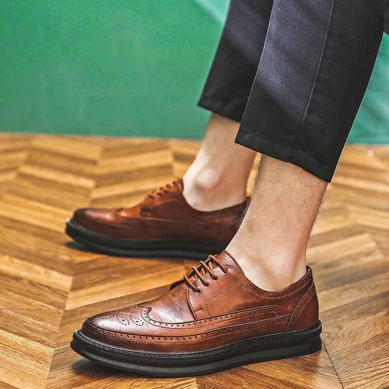 Oxford Brogue Homme Cuir - Chaussures Confort – Image 4